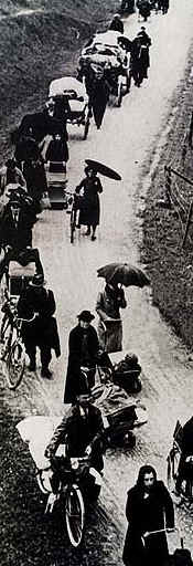 L'exode sur les routes de France en mai - juin 1940